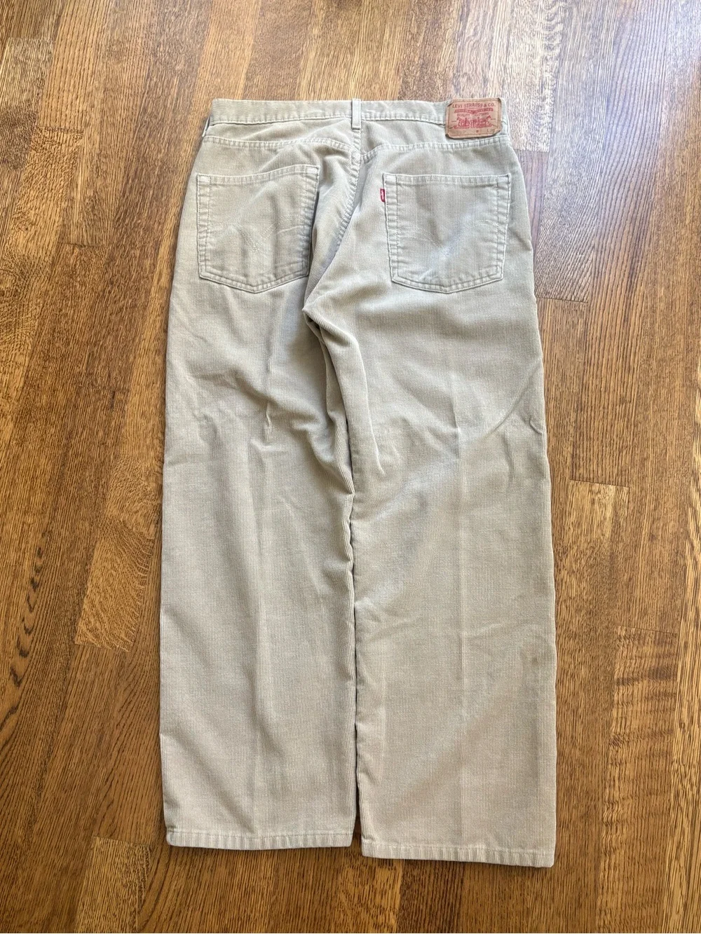 VTG y2kLevi’s 569 Beige Corduroy Pants 34x30 skater baggy grunge loose straight